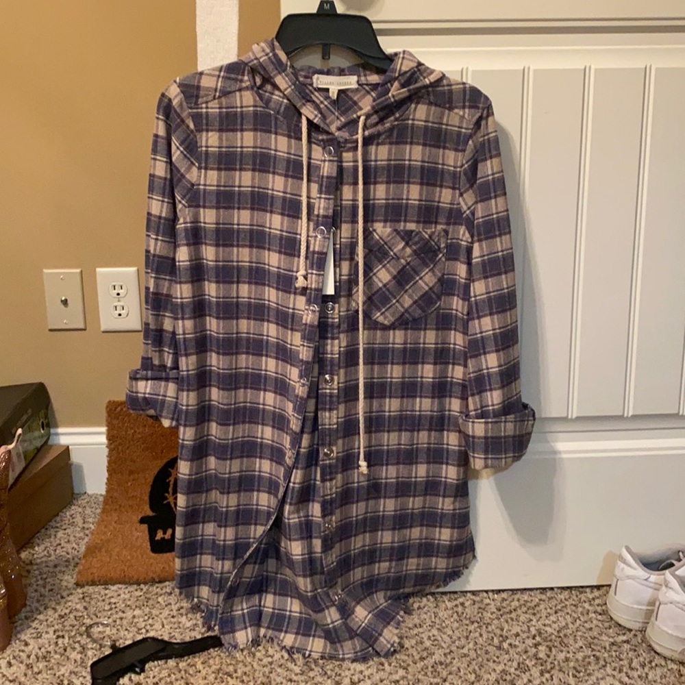 Plaid button down shirt - new with tags!